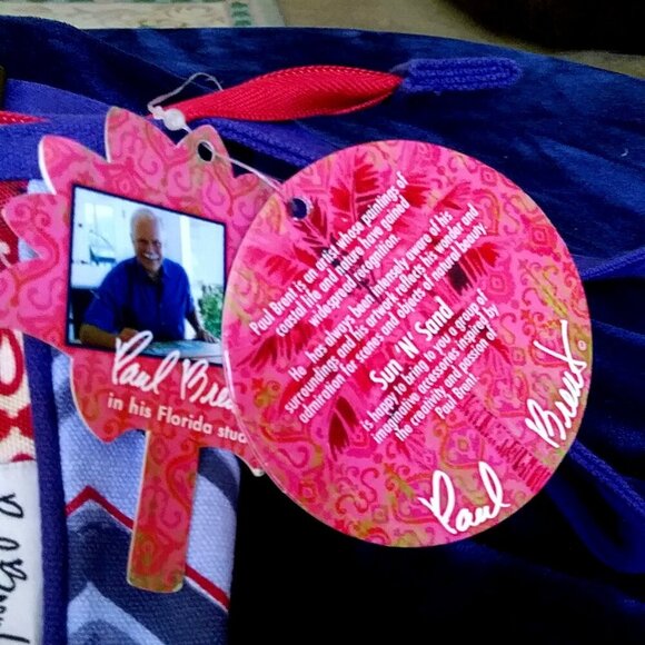 NWT Paul Brent crossbody bag with an anchor design Red white and blue - Picture 5 of 9